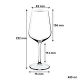 Consol Signature Vienna 4 Pack Stem Red Wine Glasses