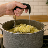 Regent Steel Kitchen Potato Masher In Black
