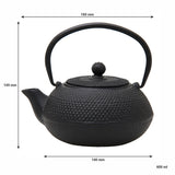 Regent Cast Iron Chinese Teapot In Black