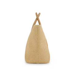 Fenn Wood Coffee Shopping Bag In Light Tan