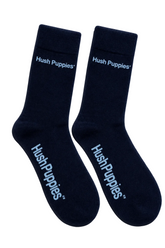 Hush Puppies Mens Combed Cotton Socks In Dark Navy