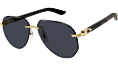 Cartier Black And Gold Sunglasses CT0440S