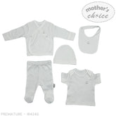 Mother's Choice Unisex Kids Prem 5 Pc Set In White