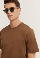 Bugatti 8350 75040C Mens Cognac Short Sleeve T-Shirt