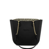 Fenn Gold Zip Chain Tote Bag In Black