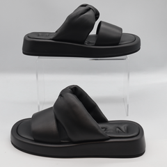 Nº21 Padded Leather Slides 23Esp04230 Black