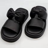 Nº21 Padded Leather Slides 23Esp04230 Black