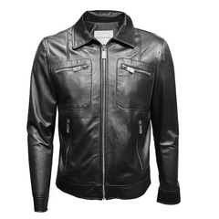 John Richmond Ump23168 Real Leather Jacket Torin B