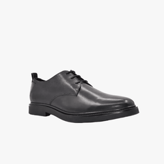 Hush Puppies Mens Jace Cp Leather Shoes Black