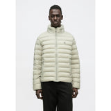 Calvin Klein Mens Long Sleeve Nylon Hooded Puffer Jacket In Fog