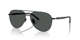 Giorgio Armani Unisex Aviator Sunglasses In Black
