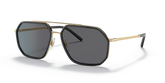 Dolce And Gabbana Unisex Sunglasses In Gold and Black