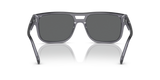 Emporio Armani Mens Square Sunglasses In Transparent Gray