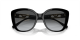 Emporio Armani Womens Butterfly Sunglasses In Shinny Black/Gold