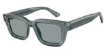 Emporio Armani Mens Sunglasses In Transparent Gray