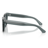 Emporio Armani Womens Square Shape Snuglasses In Transparent Light Blue/Light Grey