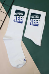 Anta Unisex Keep Moving Sports Socks In White
