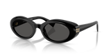 Miu Miu Irregular Unisex Sunglasses In Black
