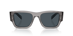 Prada Mens Sunglasses In Transparent Grey