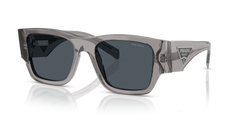 Prada Mens Sunglasses In Transparent Grey