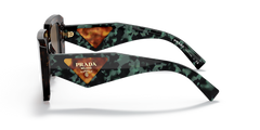 Prada Womens Havana Frame Sunglasses in Teal