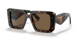 Prada Womens Havana Frame Sunglasses in Teal