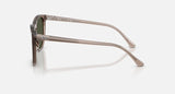 Ray-Ban Square Sunglasses In Transparent Light Brown