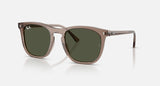 Ray-Ban Square Sunglasses In Transparent Light Brown