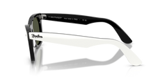 Ray-Ban Unisex Wayfarer Polarized Sunglasses In Black And White