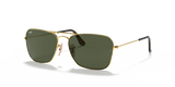 Ray-Ban Caravan Sunglasses For Men In Gold