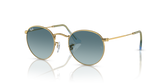 Ray-Ban Round Metal Sunglasses For Men In Gold