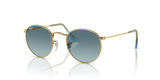 Ray-Ban Round Metal Sunglasses For Men In Gold