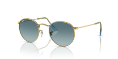 Ray-Ban Round Metal Sunglasses For Men In Gold