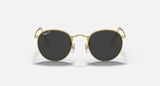 Ray-Ban Unisex Round Metal Sunglasses In Gold