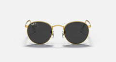 Ray-Ban Unisex Round Metal Sunglasses In Gold