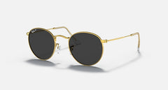 Ray-Ban Unisex Round Metal Sunglasses In Gold