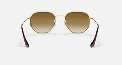 Ray-Ban Unisex Hexagonal Sunglasses In Gold