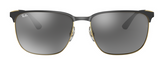 Ray-Ban Unisex Sunglasses In Black And Gold