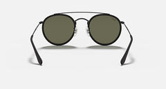 Ray-Ban Unisex Round Double Bridge Sunglasses In Black
