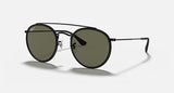 Ray-Ban Unisex Round Double Bridge Sunglasses In Black