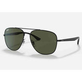 Ray Ban Square Metal Mens Sunglasses In Black