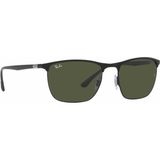 Ray-Ban Polarized Unisex Sunglasses In Black & Dark Grey