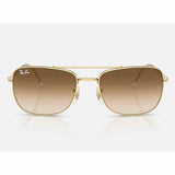 Ray-Ban Rectangle Mens Sunglasses In Arista Gold