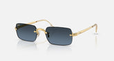 Ray-Ban Unisex Sunglasses By Asap Rocky In Gold And Blue Gradient Dark Grey