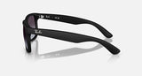 Ray-Ban Justin Rubber Sunglasses In Matte Black