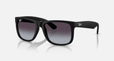 Ray-Ban Justin Rubber Sunglasses In Matte Black