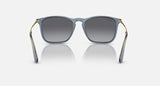 Ray-Ban Unisex Chris Sunglasses In Tranparent Blue