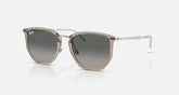 Ray-Ban Irregular Frame Sunglasses In Transparent Grey
