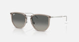 Ray-Ban Irregular Frame Sunglasses In Transparent Grey