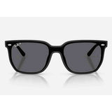 Ray-Ban Polarized Square Unisex Sunglasses In Matte Black